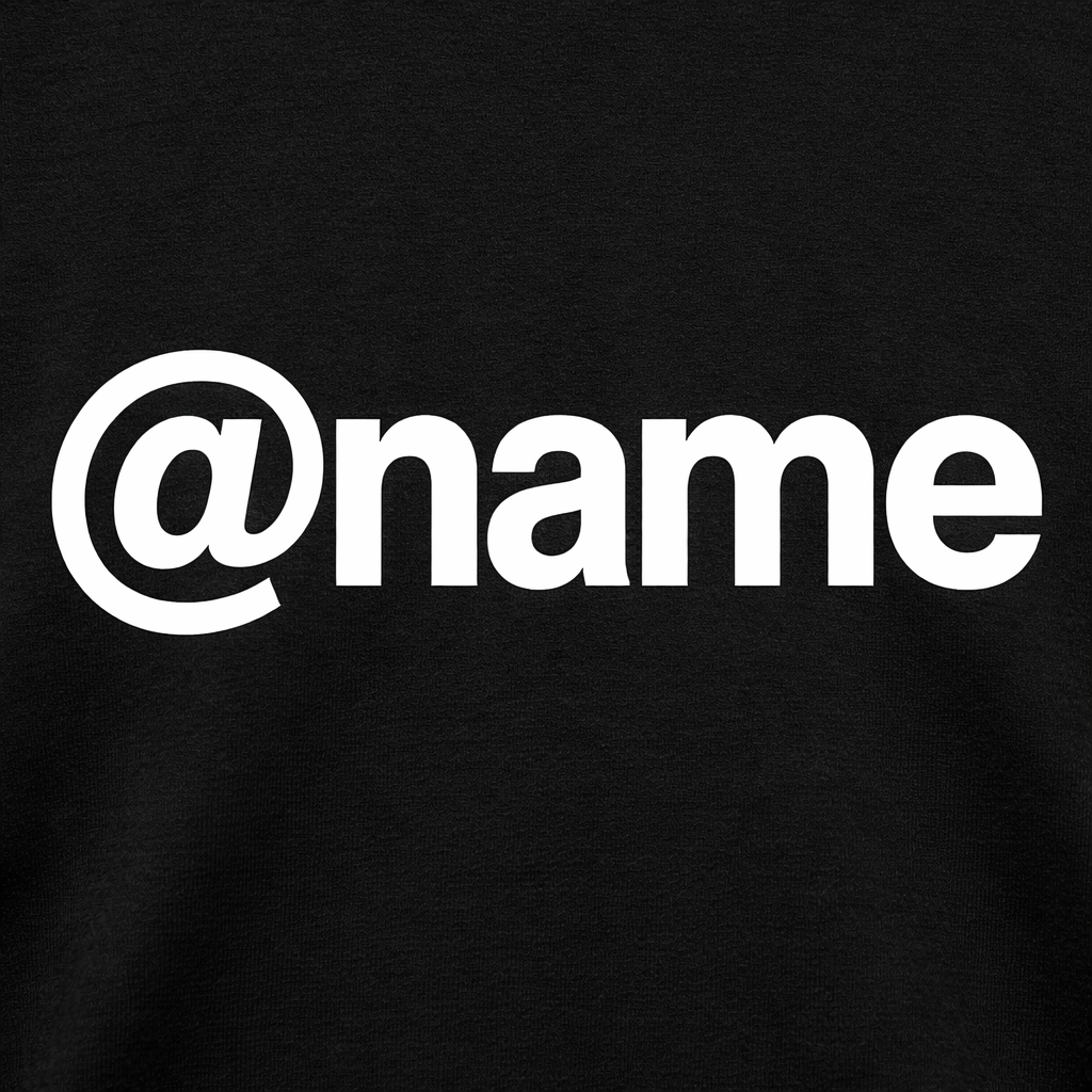 Nutzername auf Shirt